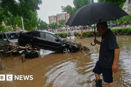 Storm Doksuri: Two dead as Beijing is battered by widespread flooding