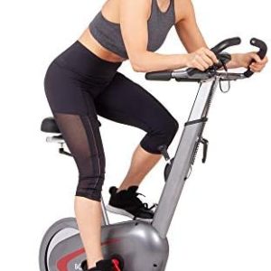 Body Rider BCY6000, Indoor Upright Bike with Curve-Crank Technology, Rear Flywheel, Grey/Black/Red