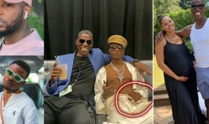 Tunde Ednut, Others React as Wizkid is Pictured Holding Weed besides His Father-in-Law