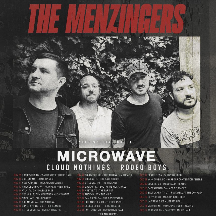 Menzingers, Microwave, Cloud Nothings and Rodeo Boys NYC shows will be pre-ordered on BV (password here)