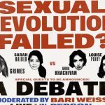 Grimes taking part in ‘Has The Sexual Revolution Failed?’ live debate, moderated by Bari Weiss