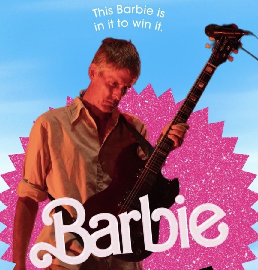 barbie movie has a sidewalk joke