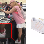 Sunny wears Adidas Superstars Pink.