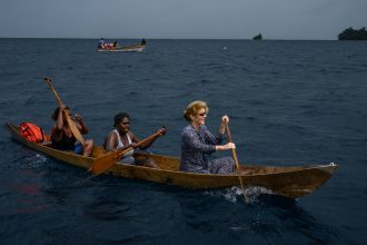 Caroline Kennedy Visits Solomon Islands Where J.F.K. Survived an Ordeal