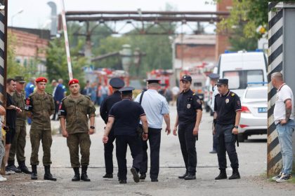 Smoke Rises After Explosion at Russian Warehouse