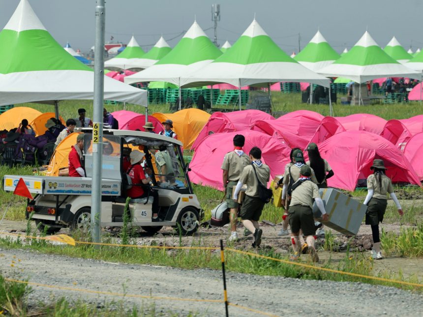 Hundreds fall ill at World Scout Jamboree amid heatwave in South Korea | News