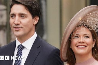 Canada PM Justin Trudeau and wife Sophie separate