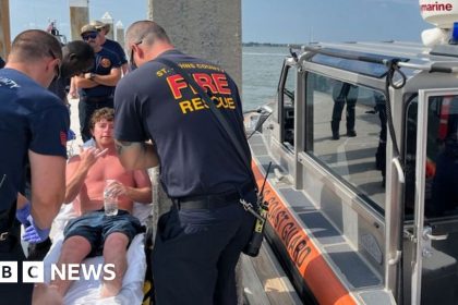 Florida: Man rescued from partially sunken boat after 35 hours at sea