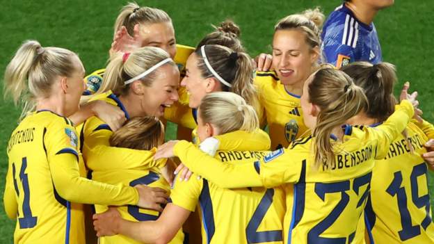 Japan 1-2 Sweden: World Cup semi-finals beckon as Arsenal and Man City stars score