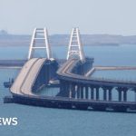 Ukraine war: Crimea bridge targeted by missiles, Russia says