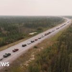 Canada wildfire: Race to evacuate city as blaze approaches