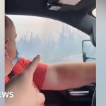 Watch the treacherous journeys out of wildfire-hit Canada