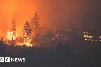 Canada wildfires: At least 30,000 households in British Columbia told to evacuate