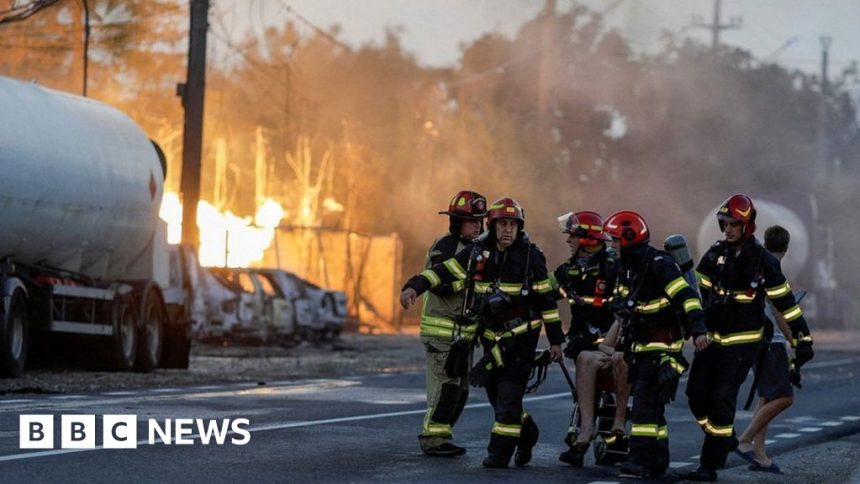 Huge blasts at Romania fuel station kill one and injure dozens