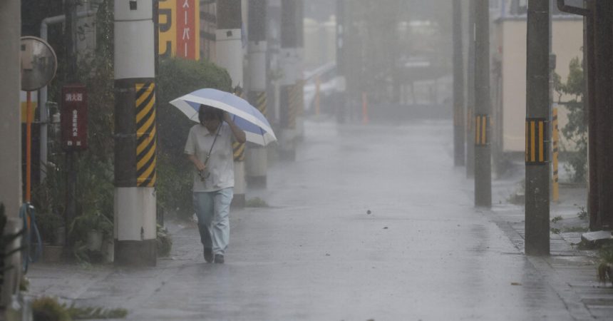 Typhoon Lan Makes Landfall in Japan