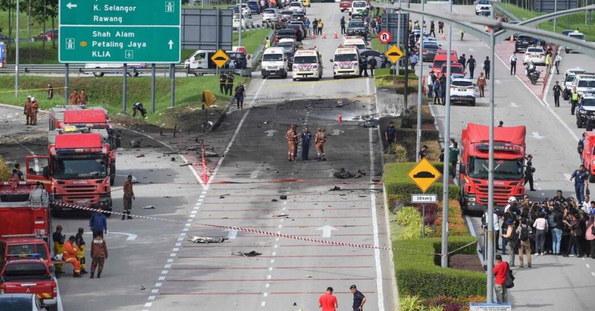 Private Jet Crashes Into Malaysia Highway, Killing 10