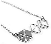 Korean Kpop Band EXO (엑소) EXO-M EXO-K Logo Letter Necklace