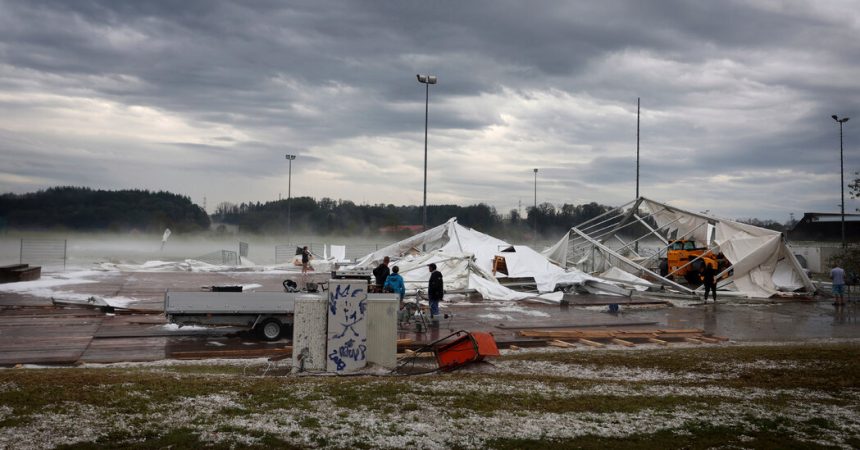 Hailstorm in Germany Rips Through a Town, Damaging Buildings and Cars