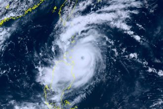 Typhoon Saola Nears Taiwan, China and Hong Kong