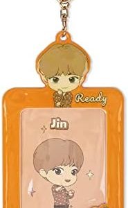 BTS TinyTan Dynamite Photo Card Key Holder, Keyring Key Chain Accesssories (Jin)