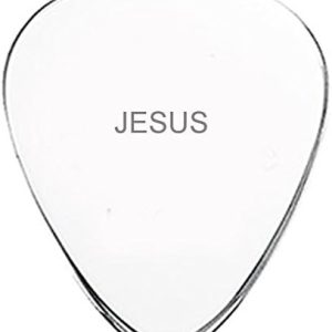 Christian Jesus Guitar Pick religious Gift – PURE Aluminium Metal