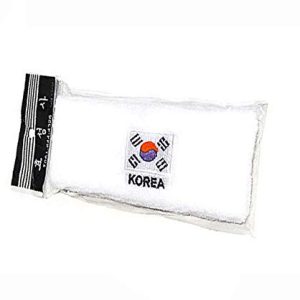 Taegeukgi Sports Bandana Headband 10PCS Cheering The Korean Flag For Taekwondo Running Sports Cheering Yoga Gym Cycling Fitness (white)