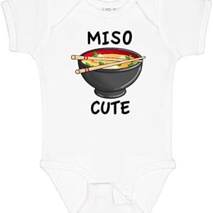 inktastic Miso Cute with Miso Soup Baby Bodysuit