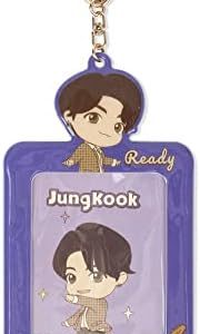 TinyTan BTS Dynamite Photo Card Key Holder, Keyring Key Chain Accesssories (JungKook)