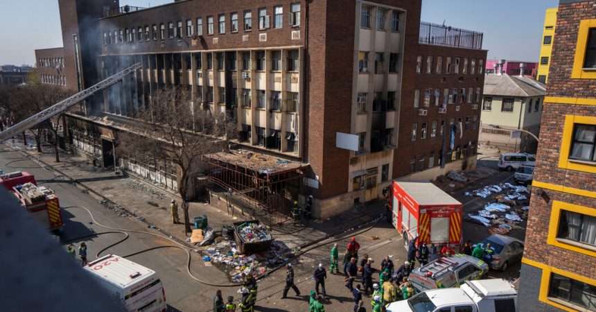 Johannesburg Building Fire Photos: Scenes From a Deadly Blaze