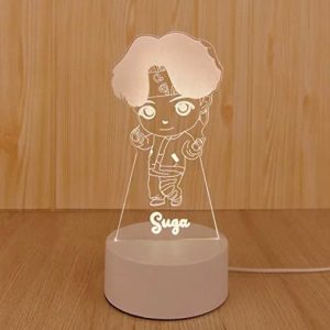 Kpop Bangtan Boys LED Night Light Bedroom Desk Lamp (Suga)