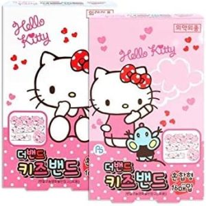 Sanrio Hello Kitty Band First Aid Tape Bandages : 32pcs (2 Boxes)