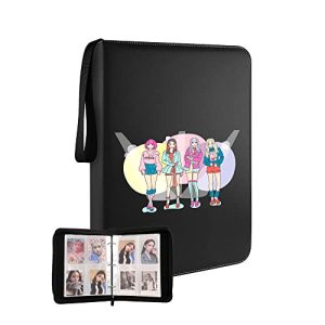 Kpop Girls Band Photocard Binder, 400 Photo cards album, Fits BTS, Fits Stray Kids, Fits TXT Photocards, A4 K-Pop Card Organizer, K-Drama Photocard Holder, 50 Clear Sleeves with 4 Pocket Card KB4