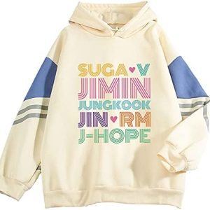 Sweatshirt Kpop Jungkook Suga Jimin V RM Pullover Sweater Jacket Hoodie