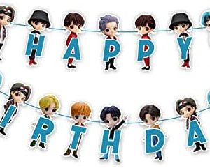 Seyal® Tiny Tan (BTS) Happy Birthday Banner