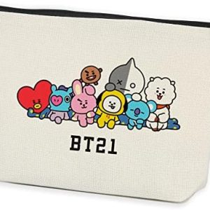 Korean Group Army Musical Makeup Bag Music Team Army Members Fans Gift Musical Merchandise Gift for Women Girl Korean Drama Fan Gift South Korea Fashion for South Korean Music Groups Fans Gifts