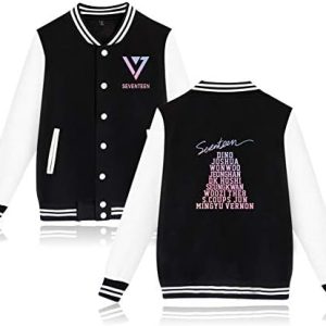 Aopostall Kpop Seventeen Baseball Jacket Uniform Vernon Woozi Jeonghan Joshua Mingyu Hoodie Sweater Coat