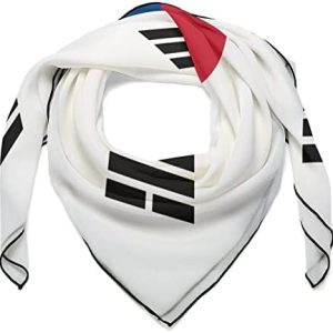 Buonota South Korean Flag Fashion Square Scarf Neck Scarf Head Scarf Shawl, Very Suitable for Events, Parties, Weddings, Travel, Birthday Gifts