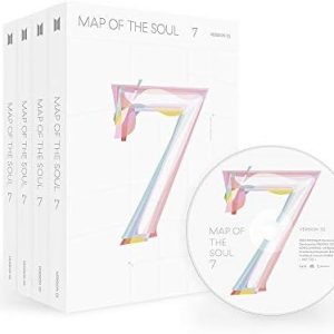 Bighit Ent BTS Bangtan Boys – MAP of The Soul : 7 [1+2+3+4 ver. Set] 4 Albums+4 Folded Posters+Extra Photocards Set