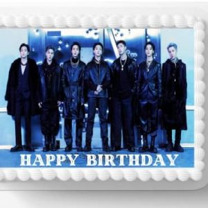 Boy Band Korean K pop Edible Image Edible Cake Topper Frosting Sheet Icing Paper Cake Decoration Edible Cake Sticker Decal