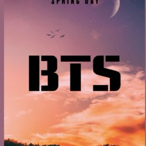 BTS: spring day blocknote