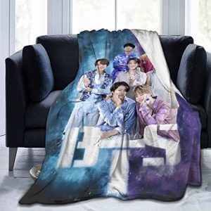 XCRUPYT Super Soft J-Hope Jimin Jungkook Blanket Throw Merchandise Flannel Bed Living Room All Season Comfortable Blanket Bedding for Children Adult Gifts 50″X40″