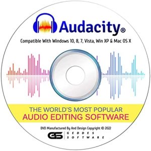 Audacity® 2023 Newest Professional Pro Audio Music Recording Editing Software For Win 10,8,7,*Vista* And XP Mac OS X Linux Including Bonus Loops and Samples Collection