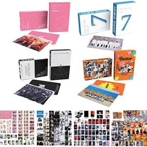 KPOPBP 4 Pack/216 Pcs Kpop New album Map of the soul 7 Card Bangtan Boys Greeting Card with Postcards Box