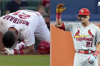 What happened to Lars Nootbaar? Cardinals slugger forced to exit game vs Athletics early