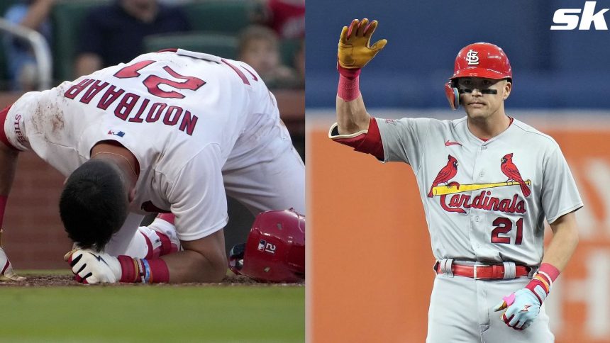 What happened to Lars Nootbaar? Cardinals slugger forced to exit game vs Athletics early