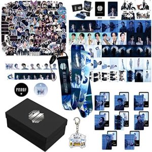 Kpop Bantan Boys Album Proof 157 Pcs Gift Box Set 90 Pcs Laptop Waterproof Sticker 55 Pcs Photocard Lomo Card Gift for Army Merchandise