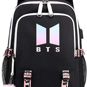 Dingzheyan BTS School Laptop Backpacks Korean Daypack Book Bag Casual Backpack Backpack For Students