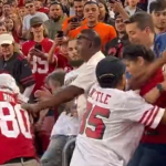 Broncos, 49ers fans brawl at preseason game