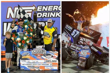 Full results of the race as Kyle Larson emerges victorious at Knoxville Raceway