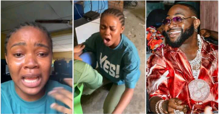 ‘Broke’ Lady Who Davido Gifted N2M Prays Heavily for OBO (VIDEO)